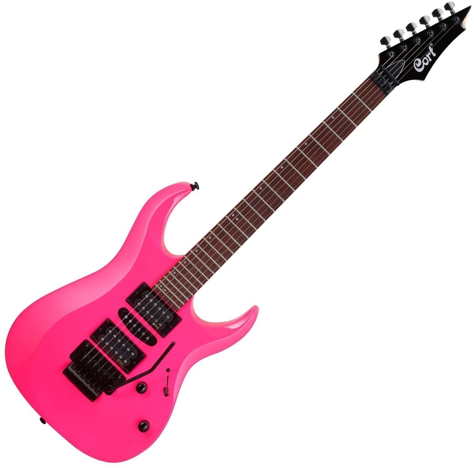 Guitare électrique Cort X250 Tear Drop Pink