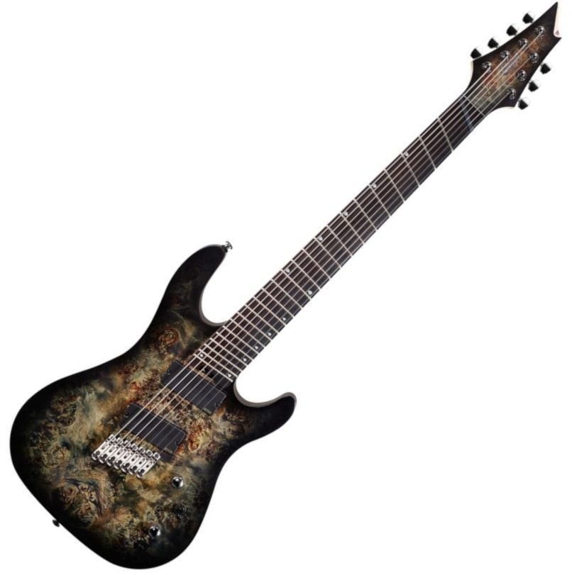 Guitarra elétrica multiescala Cort KX-500MS Star Dust Black