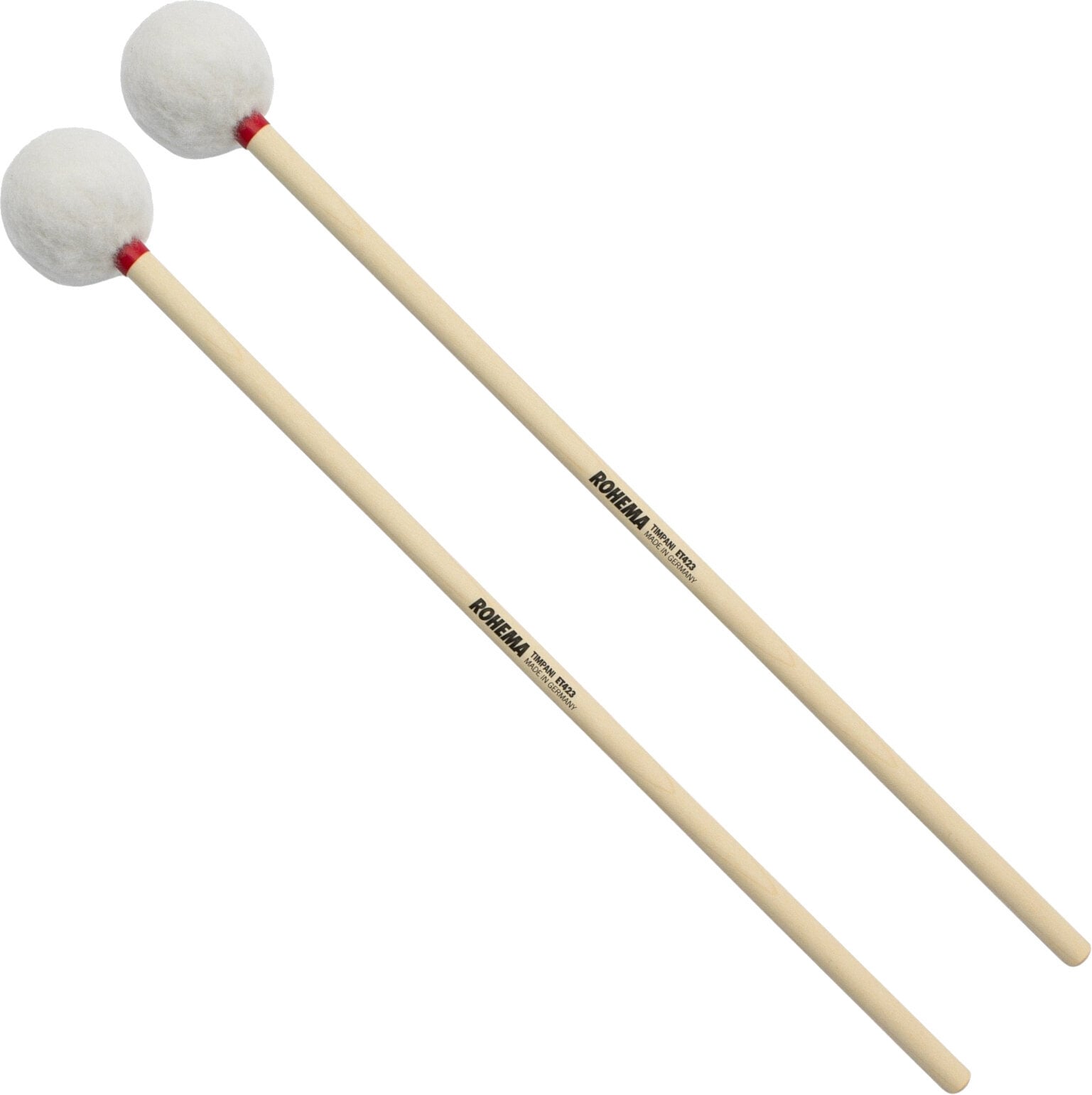Felt tympanum drumsticks Rohema ET423 Eco Felt tympanum drumsticks
