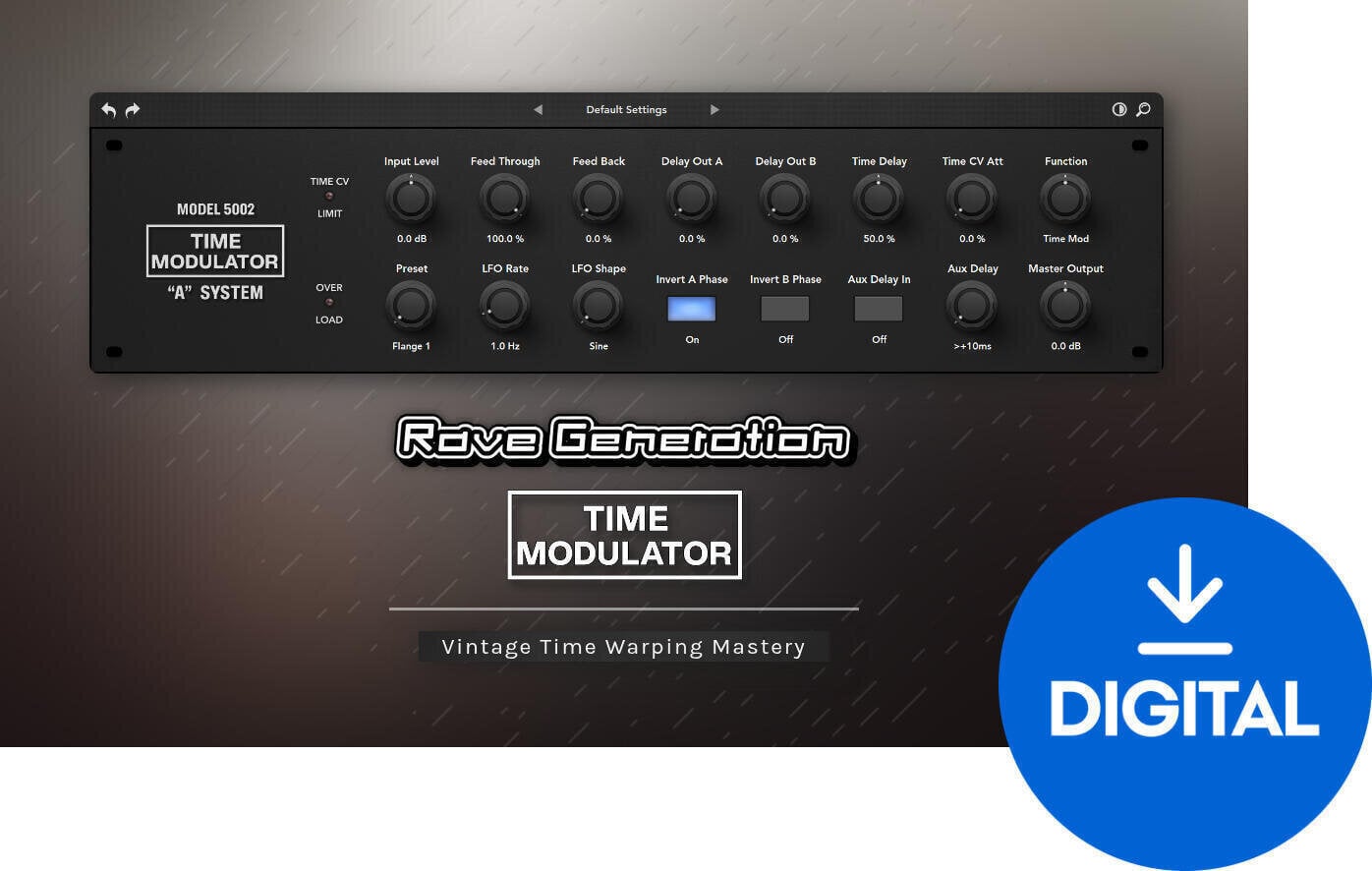 Programski Plug-In efekti Rave Generation Time Modulator (Digitalni proizvod)