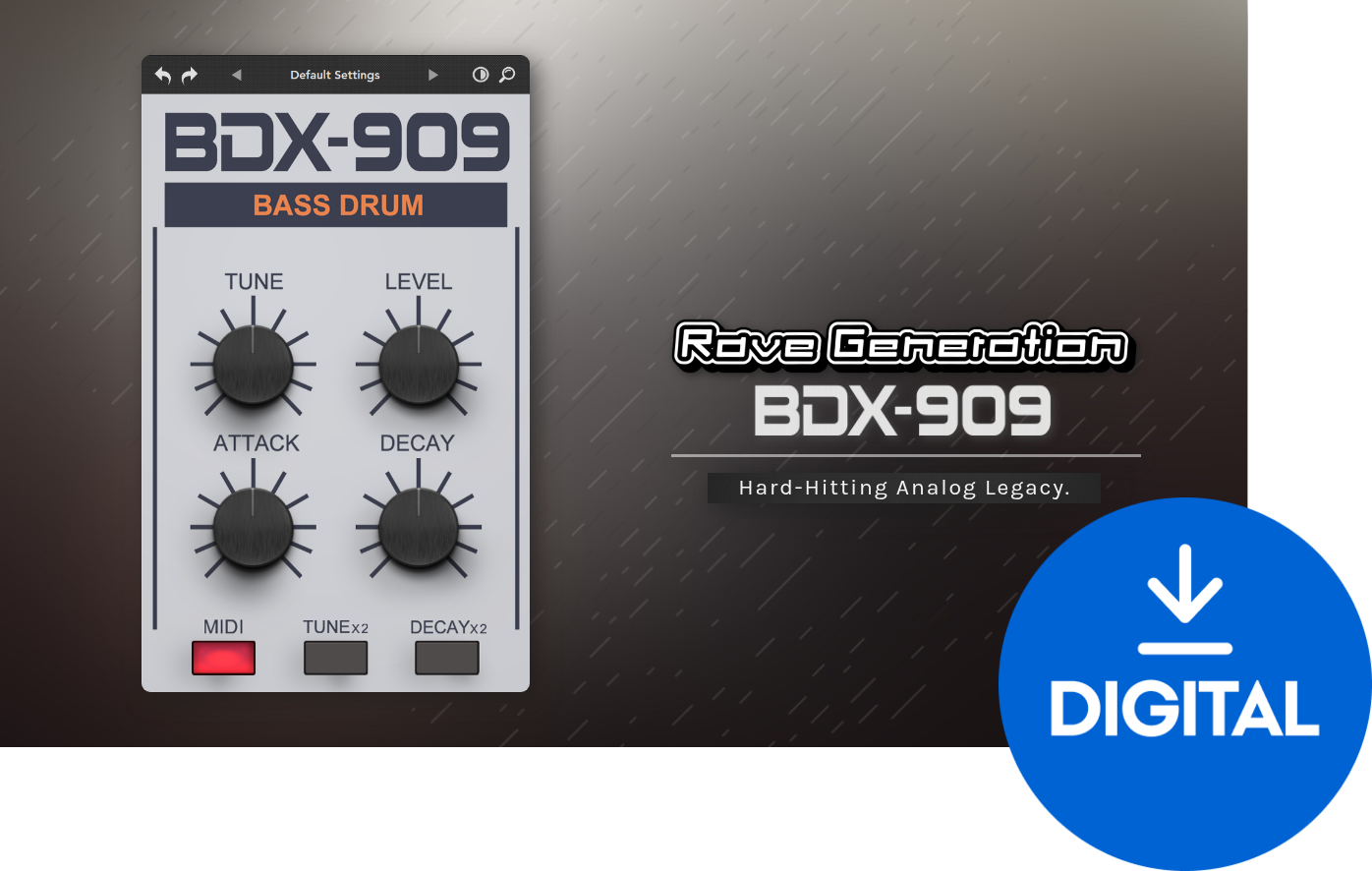 VST Instrument Rave Generation BDX-909 (Дигитален продукт)