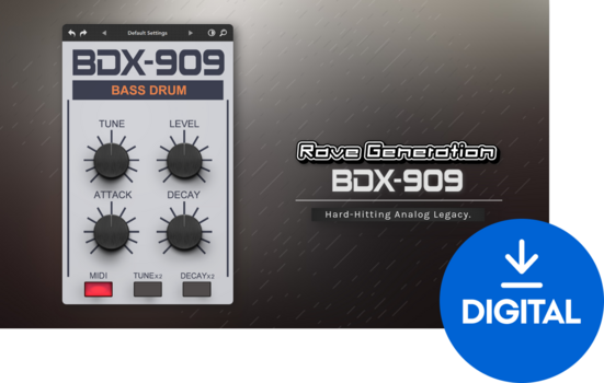 VST Instrument Rave Generation BDX-909 (Дигитален продукт) - 1