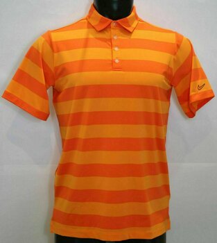 Tricou polo Nike Bold Stripe Orange/Navy XL - 1