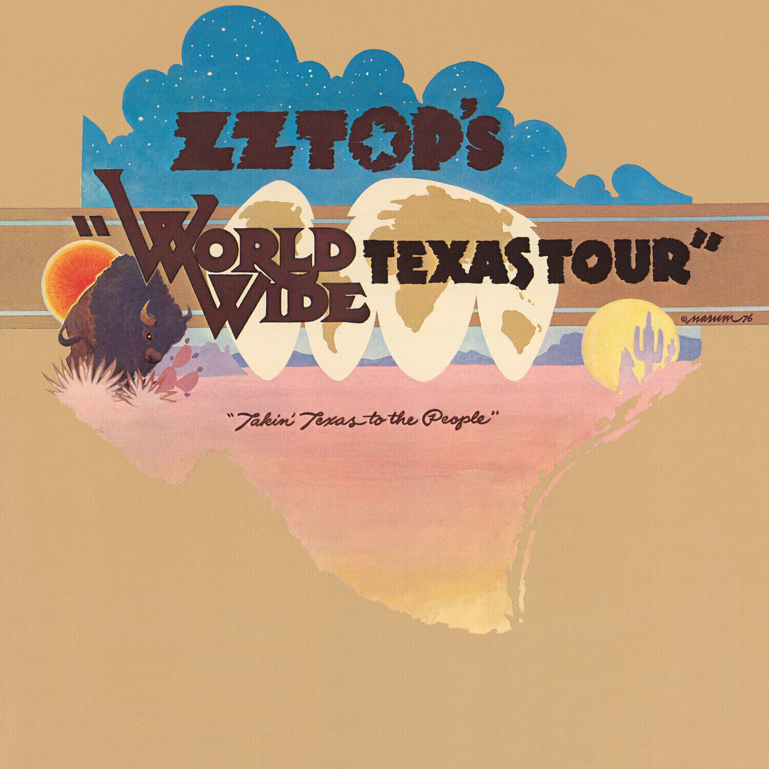 Vinyl Record ZZ Top - World Wide Texas Tour (Summer Of '76) (Brick & Mortar Exclusive) (LP)