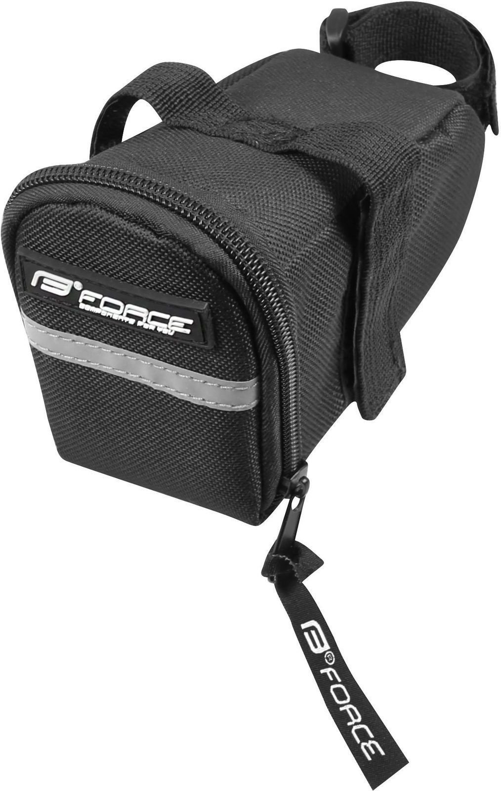 Bicycle bag Force ECO Velcro Saddle Bag Black M 0,8 L