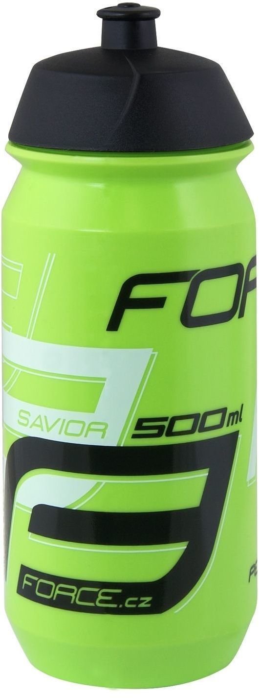 Fahrradflasche Force Savior Bottle 0,5 l Green/White/Black