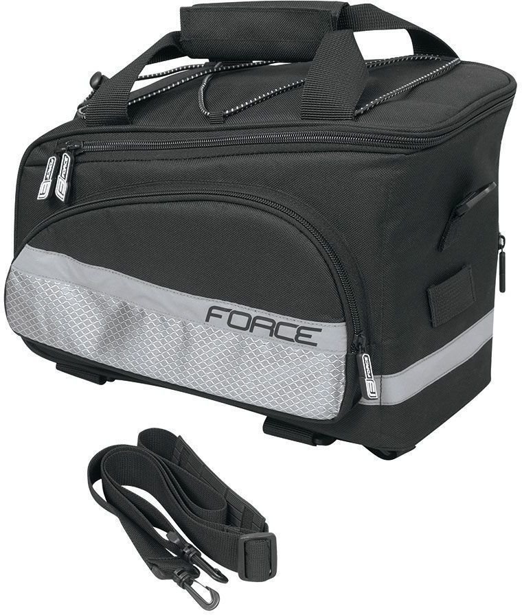 Kolesarske torbe Force Slim Carrier Bag Rear 9l Black