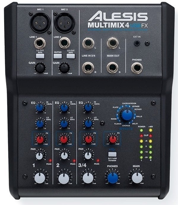 Table de mixage analogique Alesis MultiMix 4 USB FX