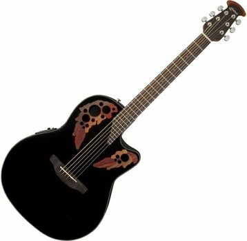 Elektroakustisk gitarr Ovation CE44-5 Celebrity Elite Svart - 1