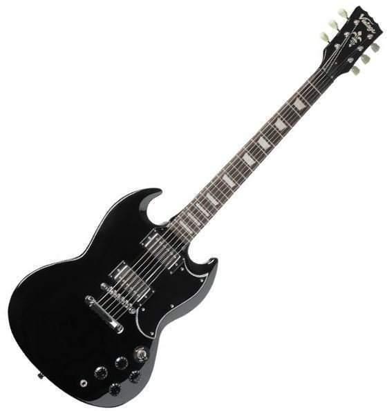 Elektrisk guitar Vintage VS6 Black
