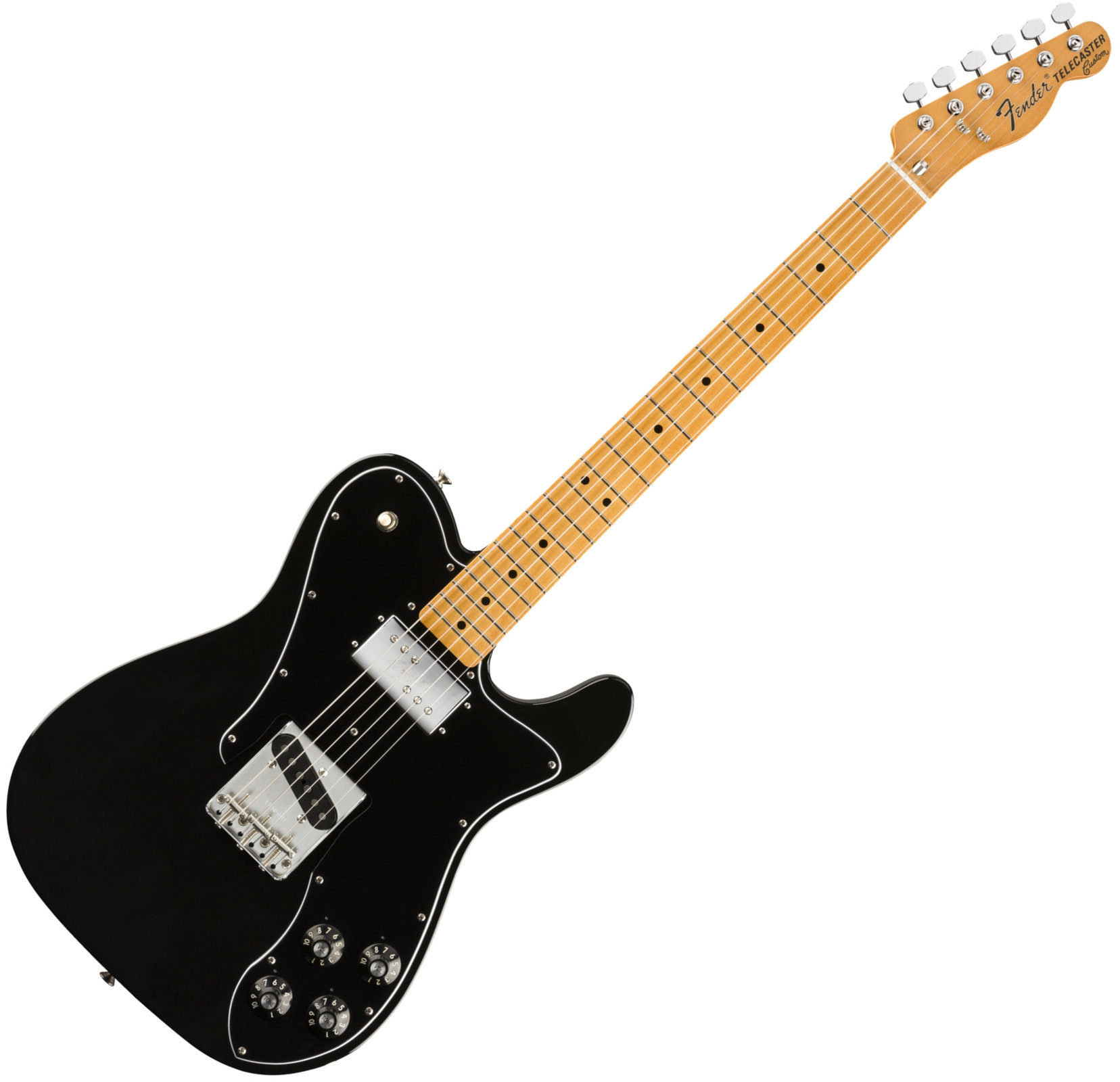 Electric guitar Fender Vintera 70s Telecaster Custom MN Black
