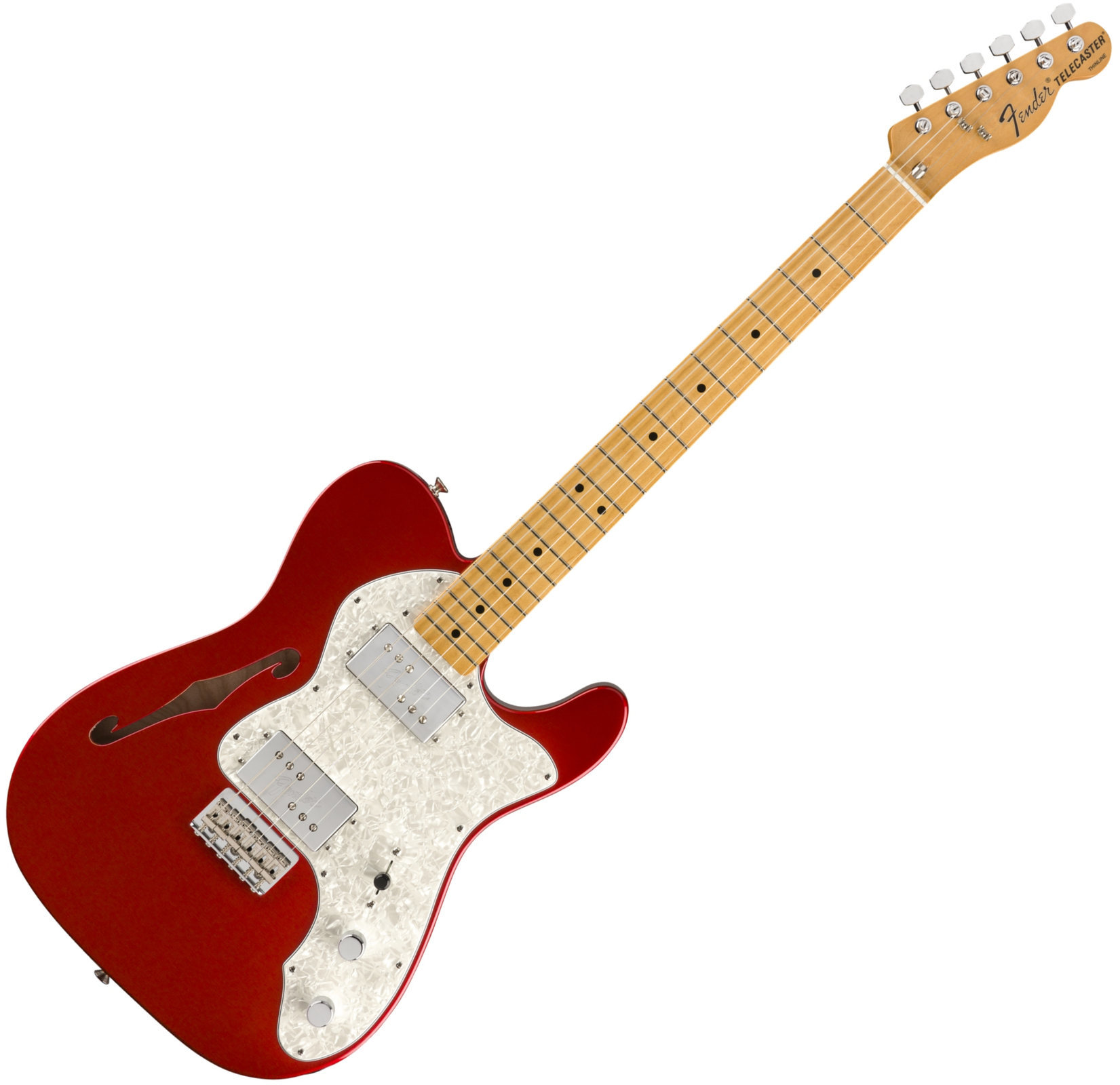 Elektrisk gitarr Fender Vintera 70s Telecaster Thinline MN Candy Apple Red