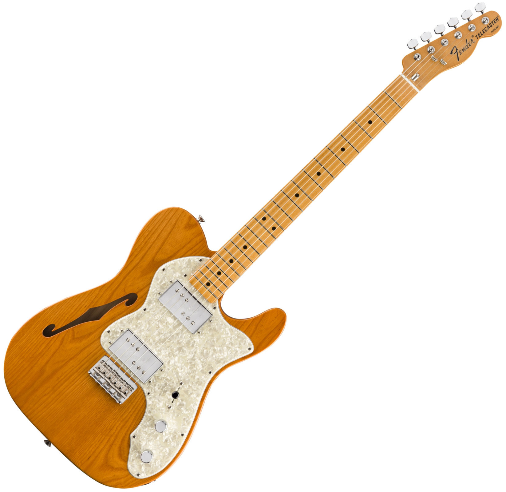 Guitare électrique Fender Vintera 70s Telecaster Thinline MN Aged Natural