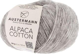 Pređa za pletenje Austermann Alpaca Cotton 90310-03 Silver Pređa za pletenje