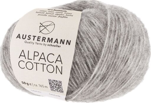 Pređa za pletenje Austermann Alpaca Cotton 90310-03 Silver Pređa za pletenje - 1