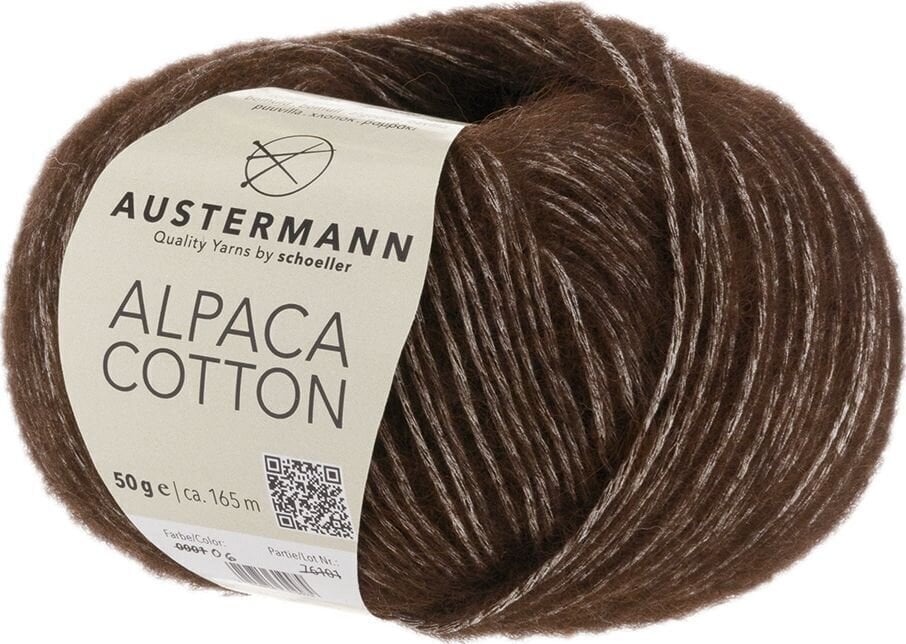 Pređa za pletenje Austermann Alpaca Cotton 90310-06 Coffee Pređa za pletenje
