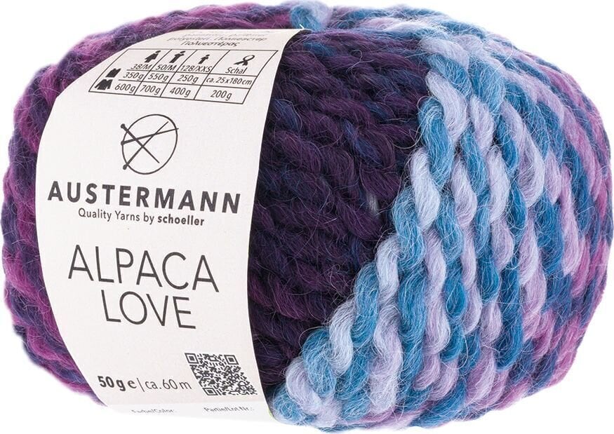 Pređa za pletenje Austermann Alpaca Love 90312-04 Plum Pređa za pletenje