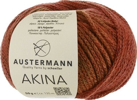 Pređa za pletenje Austermann Akina 90322-01 Maple Pređa za pletenje - 1