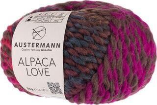Knitting Yarn Austermann Alpaca Love 90312-05 Berry Knitting Yarn