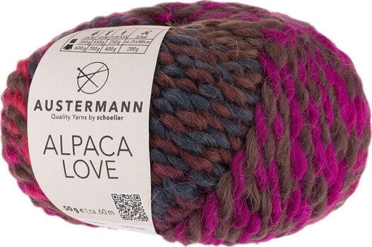 Pređa za pletenje Austermann Alpaca Love 90312-05 Berry Pređa za pletenje - 1