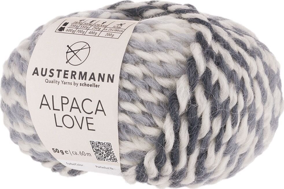 Pređa za pletenje Austermann Alpaca Love 90312-06 Granite Pređa za pletenje