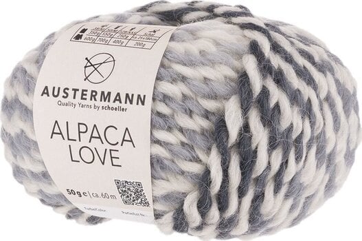 Pređa za pletenje Austermann Alpaca Love 90312-06 Granite Pređa za pletenje - 1