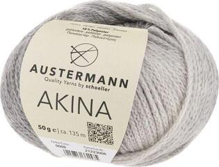 Pređa za pletenje Austermann Akina 90322-08 Silver Pređa za pletenje