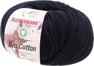 Pređa za pletenje Austermann Bio Cotton 98299-02 Black Pređa za pletenje