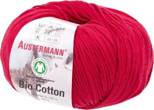 Pređa za pletenje Austermann Bio Cotton 98299-03 Red Pređa za pletenje - 1