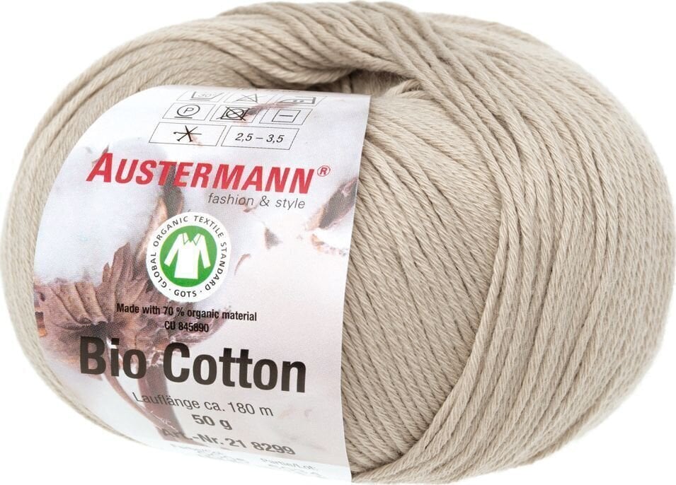 Pređa za pletenje Austermann Bio Cotton 98299-05 Linen Pređa za pletenje