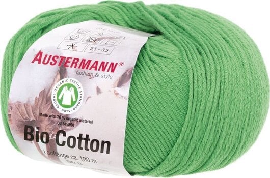 Pređa za pletenje Austermann Bio Cotton 98299-09 Grass Pređa za pletenje - 1