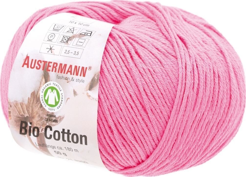 Pređa za pletenje Austermann Bio Cotton 98299-15 Pink Pređa za pletenje