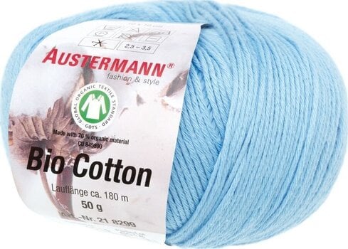 Pređa za pletenje Austermann Bio Cotton 98299-19 Sky Pređa za pletenje - 1