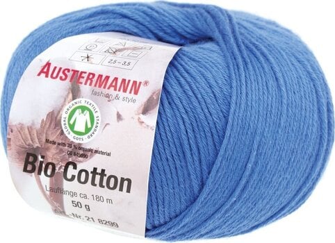 Pređa za pletenje Austermann Bio Cotton 98299-20 Azure Pređa za pletenje - 1
