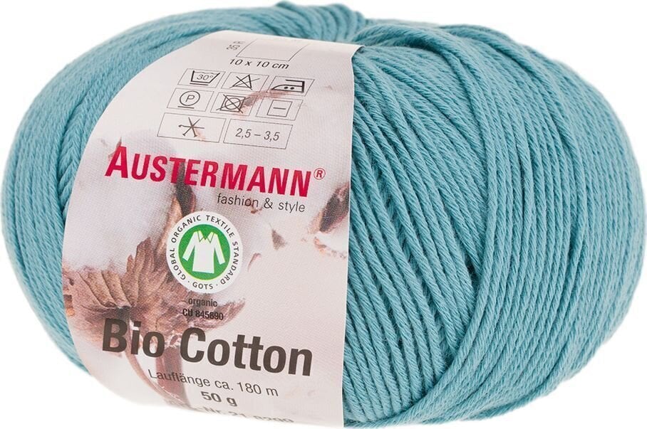 Pređa za pletenje Austermann Bio Cotton 98299-25 Fjord Pređa za pletenje