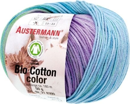Pređa za pletenje Austermann Bio Cotton Color 98300-104 Provence Pređa za pletenje - 1