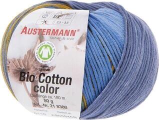 Pređa za pletenje Austermann Bio Cotton Color 98300-110 Sapphire Pređa za pletenje