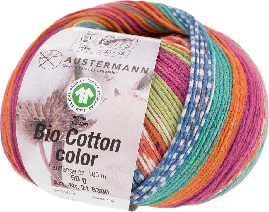 Pređa za pletenje Austermann Bio Cotton Color 98300-112 Florida Pređa za pletenje