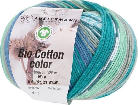 Pređa za pletenje Austermann Bio Cotton Color 98300-113 Caribbean Pređa za pletenje - 1