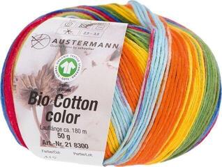 Knitting Yarn Austermann Bio Cotton Color 98300-115 Parrot Knitting Yarn