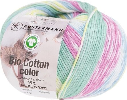 Pređa za pletenje Austermann Bio Cotton Color 98300-117 Pastel Pređa za pletenje - 1