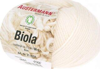 Pređa za pletenje Austermann Biola 98258-01 Wool White Pređa za pletenje