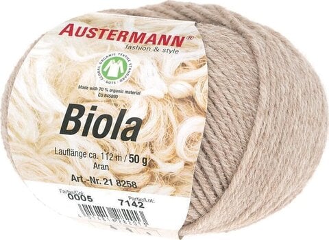 Pređa za pletenje Austermann Biola 98258-05 Sand Mottled Pređa za pletenje - 1