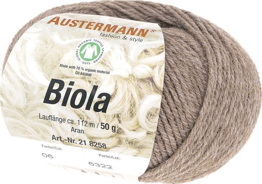 Strickgarn Austermann Biola 98258-06 Beige Mottled Strickgarn