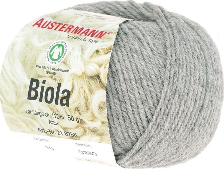 Pređa za pletenje Austermann Biola 98258-10 Silver Mottled Pređa za pletenje