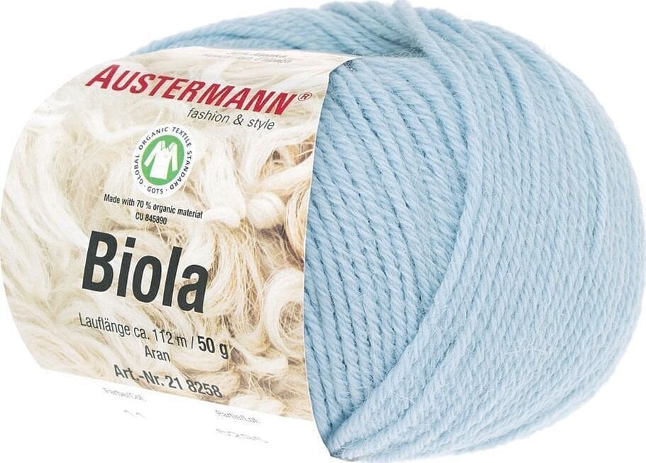 Pređa za pletenje Austermann Biola 98258-11 Blue Pređa za pletenje