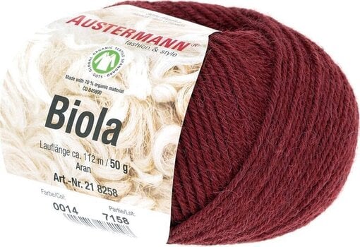 Pređa za pletenje Austermann Biola 98258-14 Bordeaux Pređa za pletenje - 1