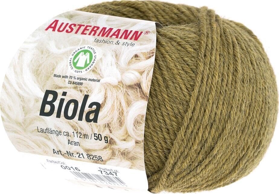 Pređa za pletenje Austermann Biola 98258-16 Mustard Pređa za pletenje