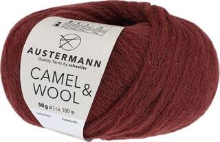 Fire de tricotat Austermann Camel & Wool 90343-03 Wine Fire de tricotat