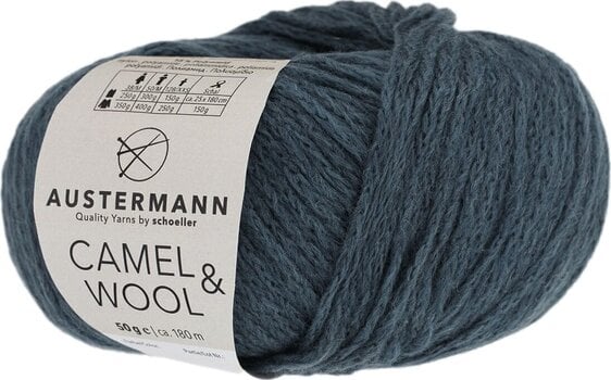 Pređa za pletenje Austermann Camel & Wool 90343-04 Blue Pređa za pletenje - 1